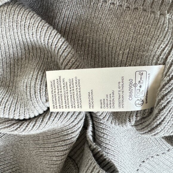 Free People Easy Street Crop Pullover Grey oversized New with tags! XL sweater - Picture 16 of 16